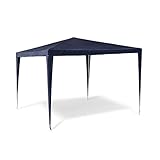 Relaxdays Pavillon Zelt HBT: 2,5 x 3 x 3 m Gartenpavillon mit quadratischer Fläche und Dach aus...