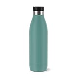 Emsa Bludrop Isolier-Trinkflasche, 0,7 Liter, 100% dicht, Quick-Press Verschluss, Ergonomischer...