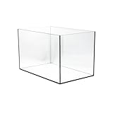 VIALIA Aquarium rechteckig 40x25x25 cm, 25 Liter, Glasbecken für Fische und Wasserpflanzen,...