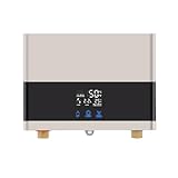 Fyssnn 220V 6000W Elektrischer Durchlauferhitzer mit Fernbedienung & LED-Touchscreen, IPX4...