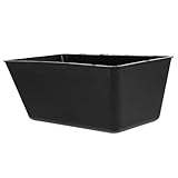 Sewroro Geflügelfutterspender Kunststoff Futtertrog mit Haken Großes Fassungsvermögen Schwarz...