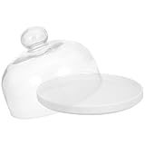 TOYZFRIENDY Käseglocke Keramik Tortenteller mit Dome Cloche 30cm Kuchenplatte mit Schutzabdeckung...