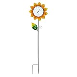Gartenthermometer aus Metall – Wetterbeständiger Thermometerstab aus Metall |...