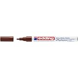 Edding Marker, glänzend, 1 – 2 mm, Braun, 10 Stück