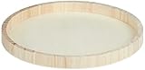 Rayher 62731000 Holz-Schale zum Dekorieren, 30 cm ø, Randhöhe ca. 2,5 cm, Bodenstärke ca. 2 – 3...