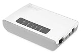 DIGITUS 2-Port USB 2.0 Wireless Multifunction Network Server 300 Mbps