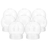 Toyvian Klar Transparente Schneekugeln 150 ml 8 Stück Bastelzubehör für Selbstgemacht Schneekugel...
