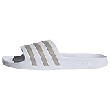 adidas Unisex Adilette Aqua Schlappen, Ftwr White/Platin Met./Ftwr White, 39 EU