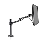 Bildschirmständer, Alunimum Höhenverstellbarer 17-32-Zoll-Monitor-Halterarm Full Motion Monitor...