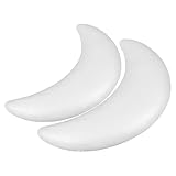 Healeved 2 Stück Bastelschaum Mondformen 30cm Weiß Polystyrol Schaumstoff Mond zum Basteln...