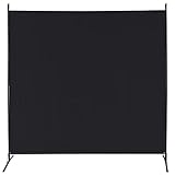 REDCAMP Raumteiler Freistehend Trennwand 1 Teilig, 176x180 cm Tragbare Paravent klappbar...