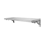 Generisch Schwebender Klapptisch aus Edelstahl, Klappbarer Küchentisch, Klappbare...