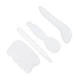 HAMPPLIES 4Stücke Massageboard Natürlicher Jade Körpermassager für Gesicht Nacken Beine...
