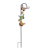 Solar Gartenleuchte 2 Paket, IP44 Wasserdicht Schmetterling Solar Außenleuchten, Schmetterling...