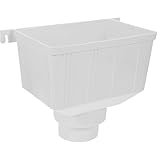 iplusmile Regenwasser Fallrohradapter PVC Wasserumleitung für Dachrinnen mit Stoßfestigkeit und...