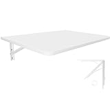 KDR Produktgestaltung Wandklapptisch Schreibtisch Tischplatte 70x50 cm in Weiß Klapptisch Esstisch...