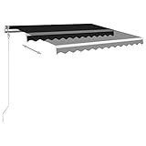 Generic Automatisch Einziehbare Elektrische Markise mit Fernbedienung, Terrassenmarkise, inklusive...
