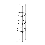 ZHDOKA Garten-Kletterpflanzen-Rankgitter, Kunststoffbeschichtetes Metall-Pflanzenstützgestell,...