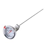 Haofy Lebensmittelsonde Thermometer, 12 Lange Edelstahl Koch Sonde Thermometer mit Clip für...