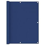 ZesenArt Balkon-Sichtschutz Blau 120x600 cm Oxford-Gewebe,Farbe: Blau,Material: PU-beschichtetes...