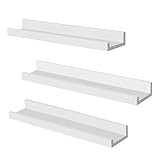 SONGMICS Hängeregal, 3 Stück, Dekoration für Wohnzimmer, Länge 60 cm, schwimmendes Regal, für...