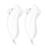 Sporgo 2 Pack Nunchuk Controller für Wii： Wii U Video Gamepad，Rechter Nunchaku Controller mit...
