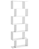 VASAGLE Bücherregal, Regal mit 6 Ebenen, Standregal, Büroregal, freistehend, Dekoregal, zur...