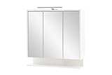 Schildmeyer Spiegelschrank mit Regal Carlos 149541, weiß Glanz,