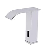 Infrarot Sensor Wasserhahn, Automatisch Induktion Wasserfall Badarmatur, 0-80°C Kaltwasser...