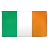 AZ FLAG - Flagge Irland - 90x60 cm - Irische Fahne 60 x 90 Cm Feiner Polyester - Flaggen