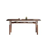 KOHUS Esszimmertisch, kreativ, aus Edelstahl und Massivholz, einfacher Esstisch aus Stein, für...