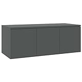 Dioche TV Stand Storage Media Console, Gray TV Cabinet for Living Room for Bedroom