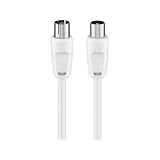 Goobay 11514 Antennenkabel 10m / Koax Stecker auf Koax Buchse / SAT Kabel Koaxialkabel...