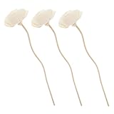 MOLUCKFU 3 Stück Rattan Diffuser Sticks aus Holz mit Getrockneten Blumen Aromatherapeutische...