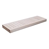 SULENO - Saunabank ESPE 50/55 cm breit, Saunaliege für Saunabau Saunazubehör Saunaholz Sauna Bench...