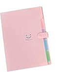 Fächermappe A4,Mappe Mit 5 Fächern,Dokumentenmappe A4 Mit Etiketten,Ordnungsmappe Mappen...