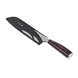 NOLITOY Professionelles Japanisches Kochmesser mit Ergonomischem Holzgriff Rostfreiem Hitzebehandelt...