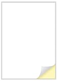 Creavvee 1 Etikett pro Blatt, 25 A4-Blätter, bedruckbare weiße Aufkleber Papieretiketten für...