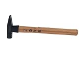 TrendLine Schlosserhammer, 100 g Hammer Werkstatthammer mit Holzstiel
