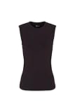 Armani Exchange Women's, Essential, Sleeveless, Organic Cotton Jumper, Black, XL