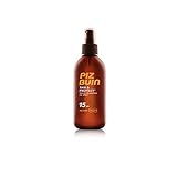 Piz Buin Tan & Protect, Bräunungsbeschleuniger Sonnenöl Spray mit Sonnenschutz LSF 15, wasserfest...
