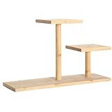 Housoutil Bambus Pflanzenständer Eck Blumenbank Pflanzenregal für Innen Balkon Fensterbank...