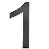 Hopelit Hausnummer Anthrazit RAL 7016 Anthrazitgrau Feinstruktur Pulverbeschichtet, Edelstahl, Höhe...