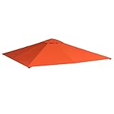 Outsunny Pavillondach, Ersatzdach für Pavillon, Pavillonabdeckung, Sonnenschutz Polyester, Orange,...