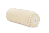 Spirit Love Merino Schafwolle Yoga Bolster | Yogarolle Kissenrolle | Weiche Naturwolle Waschbarer...