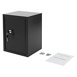 TFIANYNI Schrank Tresor Mit Schlüssel, 35/60L Sicherheitsschrank Abschliessbar Mit 3 Festen...