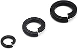 Schwarze Stahlschalen, Pad, Feder, Federring, offene elastische Dichtung(M4 (100pcs))