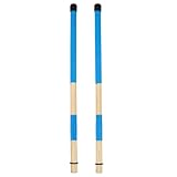 1 Paar Bambus Drum Sticks Drumsticks Bambus Drum Mallet für Rute Jazz Volksmusik Tragbare Solide...