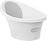 Shnuggle SBP-WGY-EUR Badewanne für Neugeborene bis zu 12 Monate mit Stöpsel am Boden, weiß,...