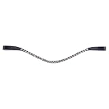 HKM Stirnriemen -Precious- Trense crystal/weiß Vollblut VB